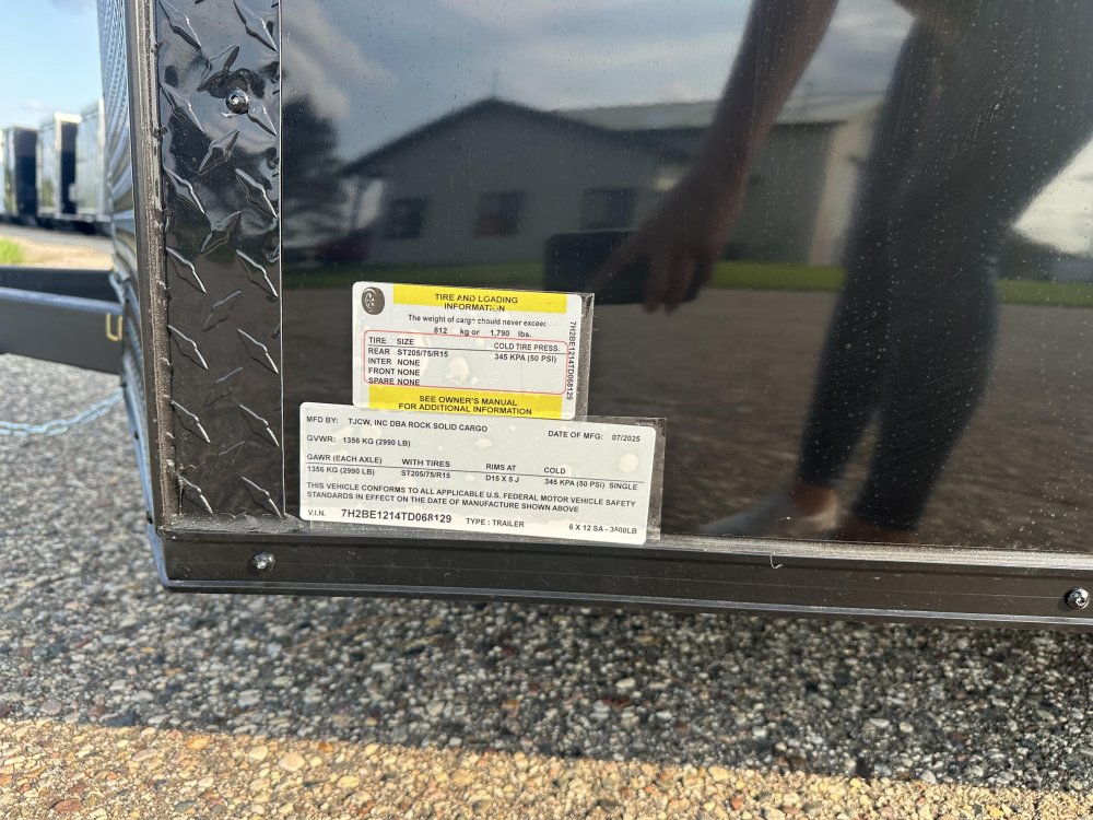6'x12' Rock Solid Cargo Enclosed Cargo