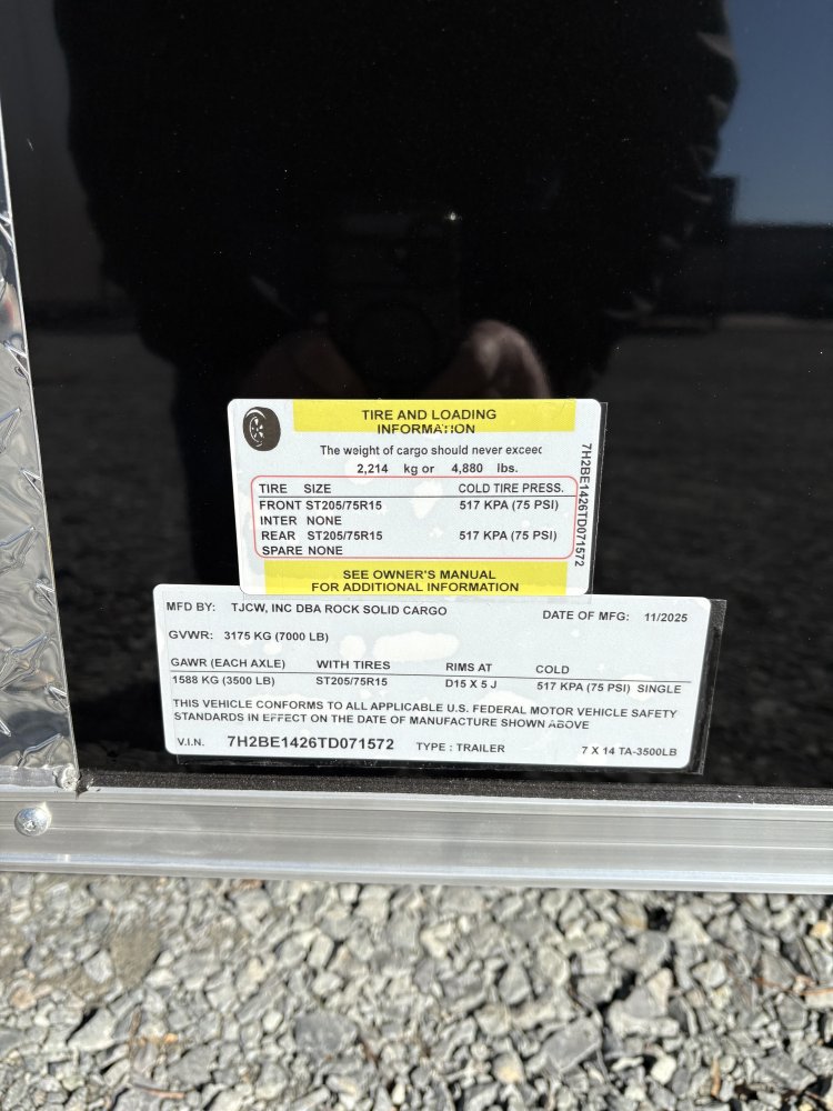 7'x14' Rock Solid Cargo Enclosed Cargo