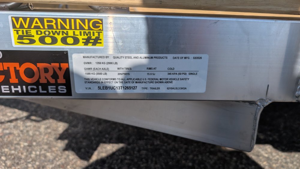 62"x10' Quality Steel & Aluminum Utility