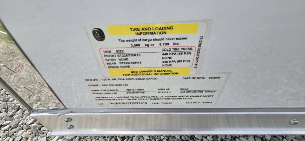 8' 6"x16' Rock Solid Cargo Enclosed Car Hauler