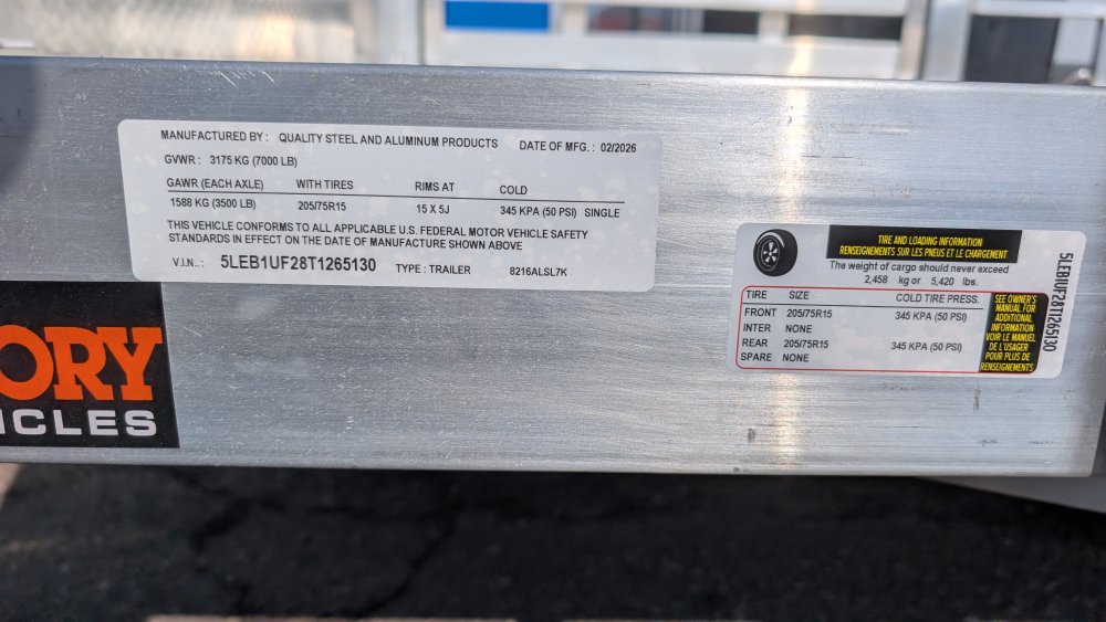 82"x16' Quality Steel & Aluminum Utility