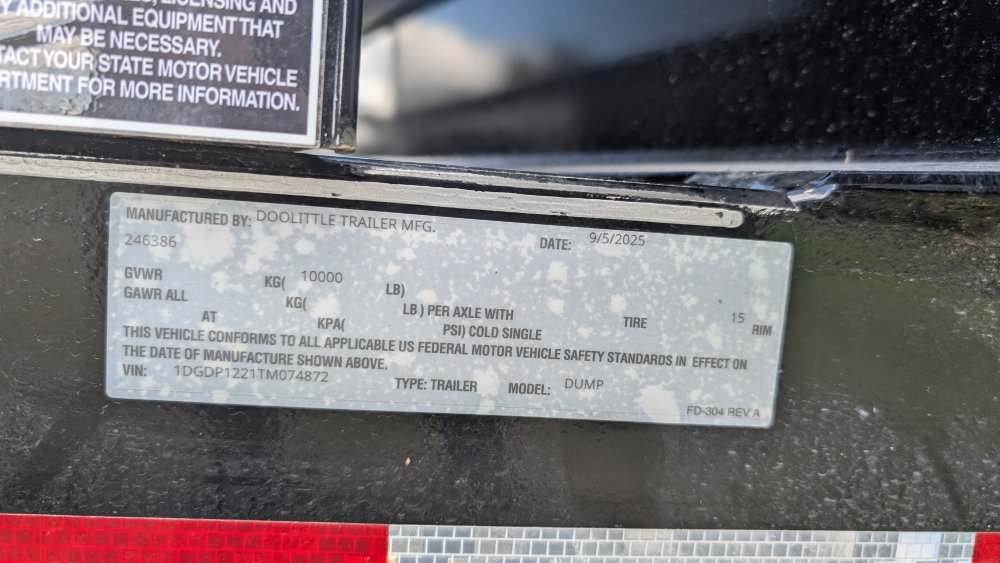 72"x12' Doolittle Dump