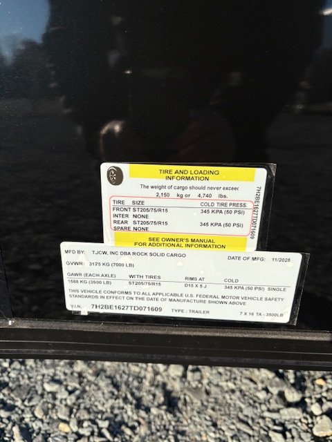 7'x16' Rock Solid Cargo Enclosed Cargo