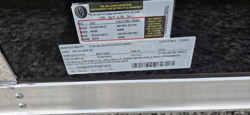 8' 6"x20' Rock Solid Cargo Enclosed Car Hauler