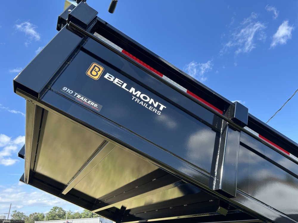 6.75'x14' Belmont Dump Trailer - Black