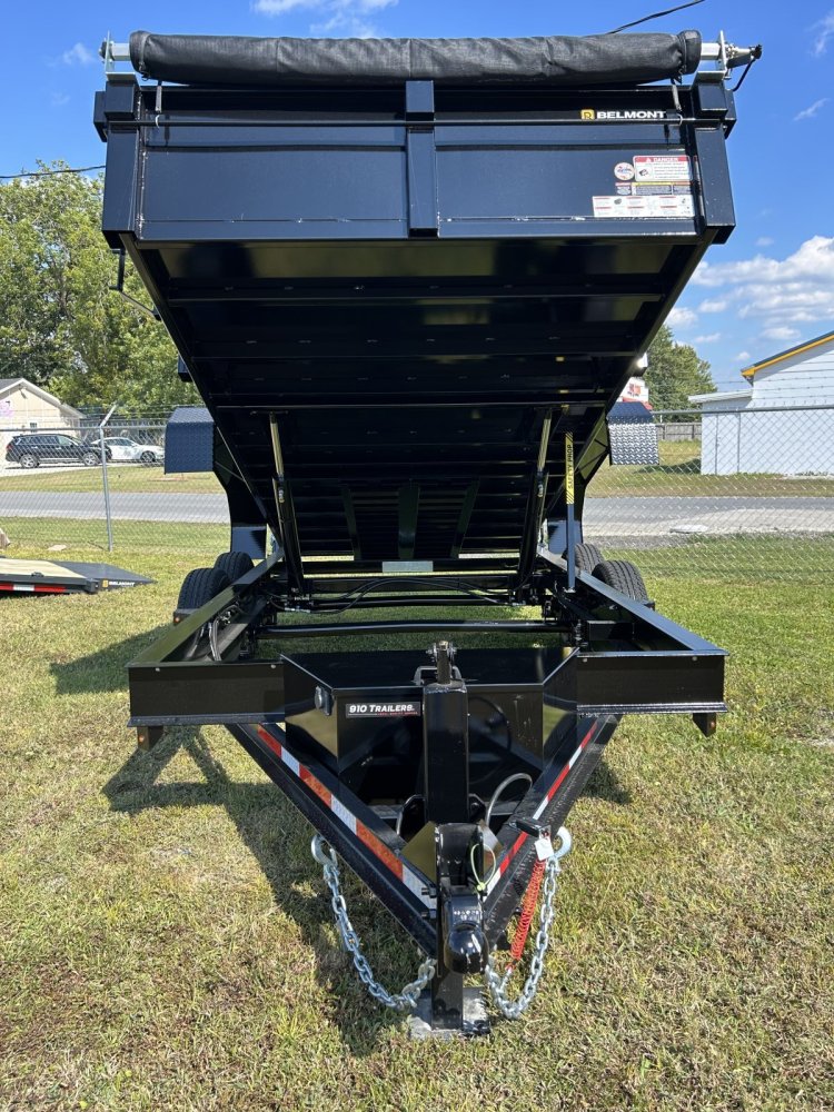 6.75'x14' Belmont Dump Trailer - Black