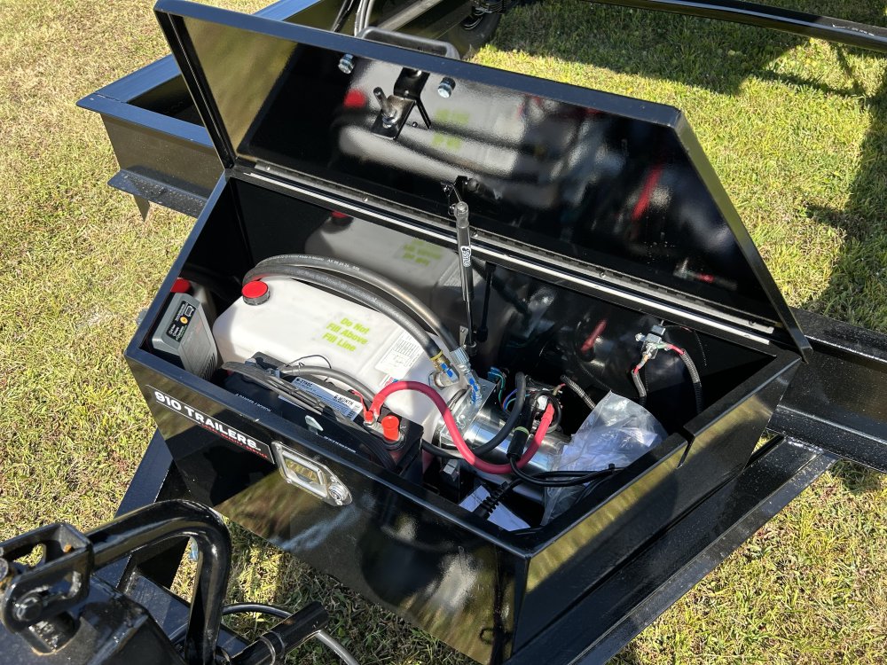 6.75'x14' Belmont Dump Trailer - Black