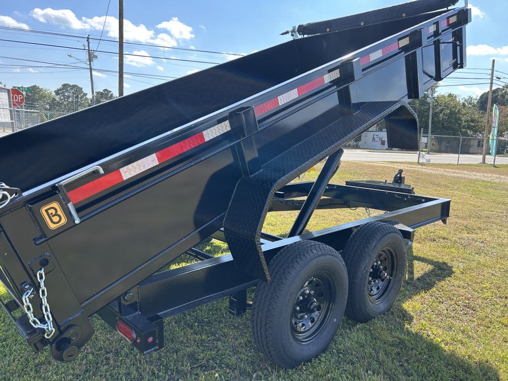6.75'x14' Belmont Dump Trailer - Black