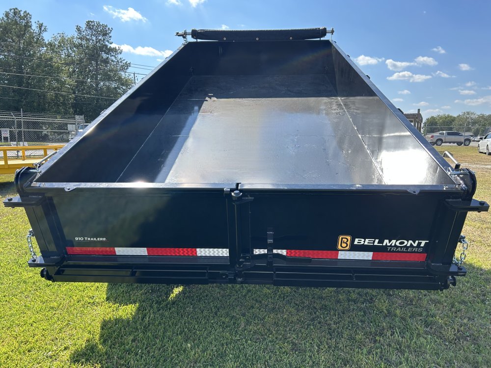 6.75'x14' Belmont Dump Trailer - Black