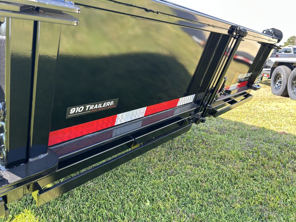 6.75'x14' Belmont Dump Trailer - Black