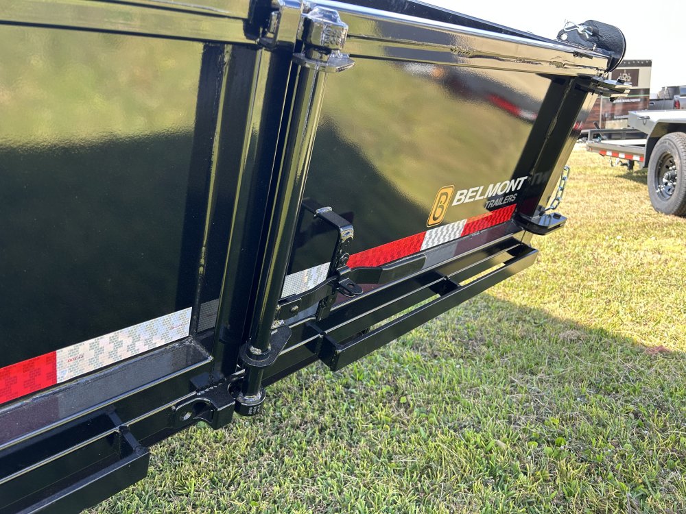 6.75'x14' Belmont Dump Trailer - Black