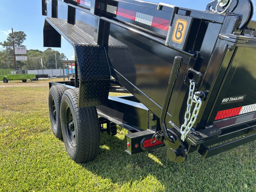 6.75'x14' Belmont Dump Trailer - Black