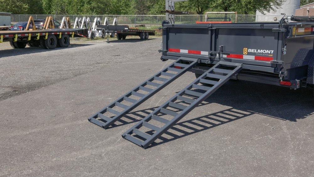 6.75'x14' Belmont Dump Trailer - Black