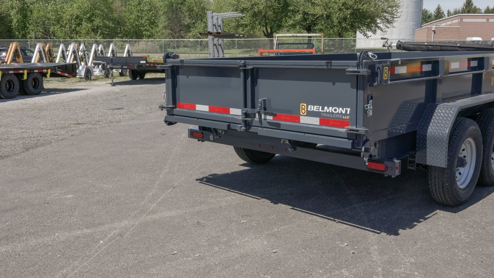6.75'x14' Belmont Dump Trailer - Black