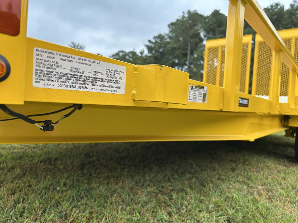 6'X16' Belmont Tube Top Landscape Trailer