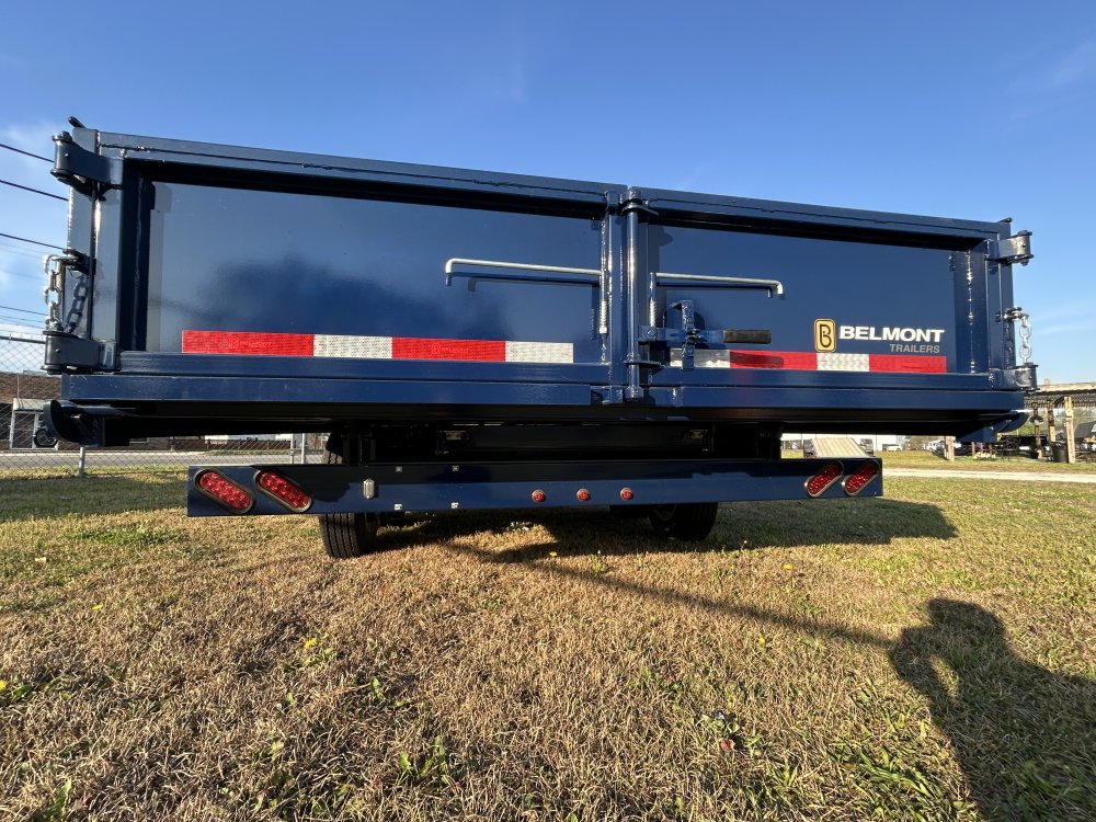 8'x16' Deckover Dump Trailer - Blue