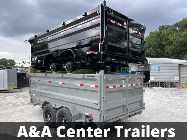 2026 Southern Utility Trailers 7x14 Dump Trailer Telescopic Lift 4 Foot Sides 14,000 GVWR W/Tarp and