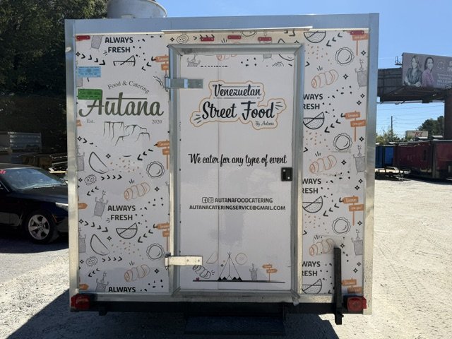 USED 8x10 Food Trailer W/ Hood Vent & Fire Supression, Griddle, Deep Fryer, 2 Eye Burner, Sandwich P