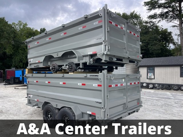 2026 Southern Utility Trailers 7x14 Dump Trailer Telescopic Lift 4 Foot Sides 14,000 GVWR W/Tarp and