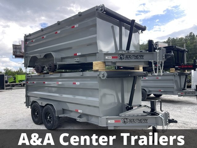 2026 Southern Utility Trailers 7x14 Dump Trailer Telescopic Lift 4 Foot Sides 14,000 GVWR W/Tarp and