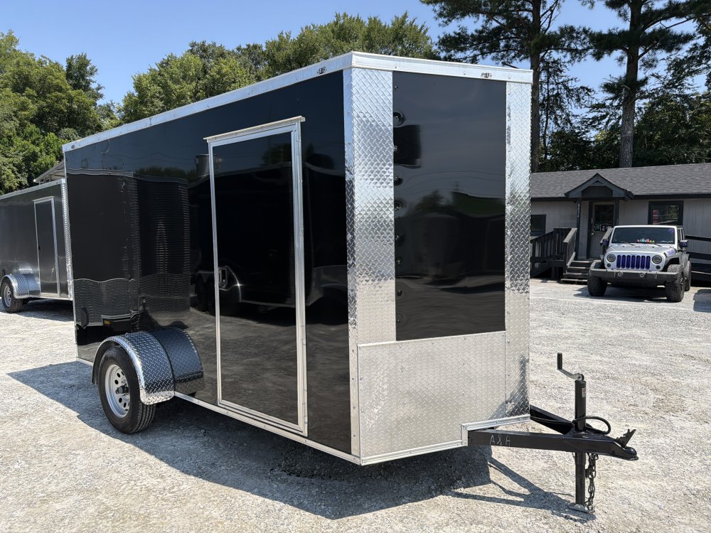 6x12 Enclosed Trailer 6'6" Interior Height W/ Side Door & Ramp 2026 J&C