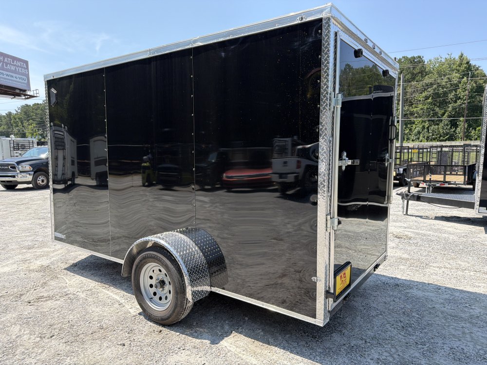 6x12 Enclosed Trailer 6'6" Interior Height W/ Side Door & Ramp 2026 J&C