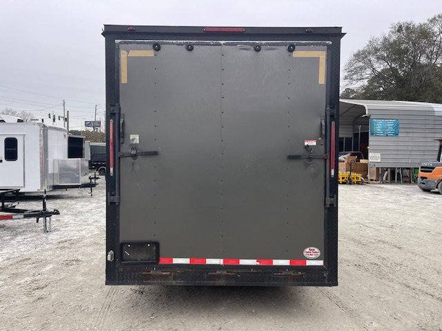 2022 Freedom Trailers Used 7X16 Enclosed Trailer 7' Interior Height Blackout Package W/ Side Door & 
