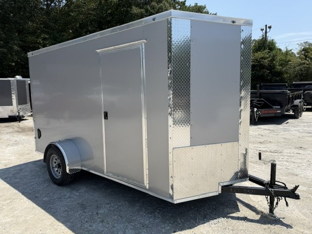 6x12 Enclosed Trailer 6'6" Interior Height W/ Side Door & Ramp 2026 J&C