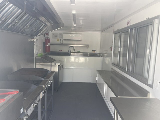 2025 FUD USED 8X14 Food Trailer W/ Triple Sink, Concession Window Other