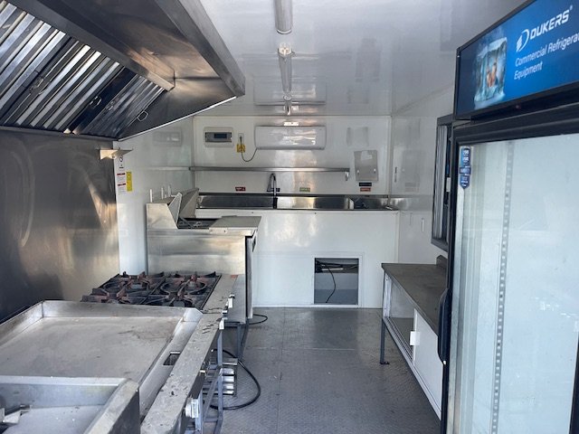 2024 FUDT USED 8X16 Food Trailer W/ Hood Vent, Fryer, Sandwich Prep, 4 Burner, Flat Top, Refrigerato