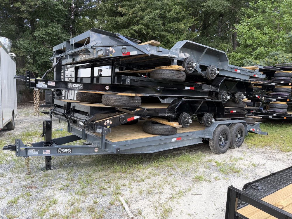2026 Gps 7x20 Equipment Trailer W/ 2-7000LB Axles, Mack Daddy Ramps