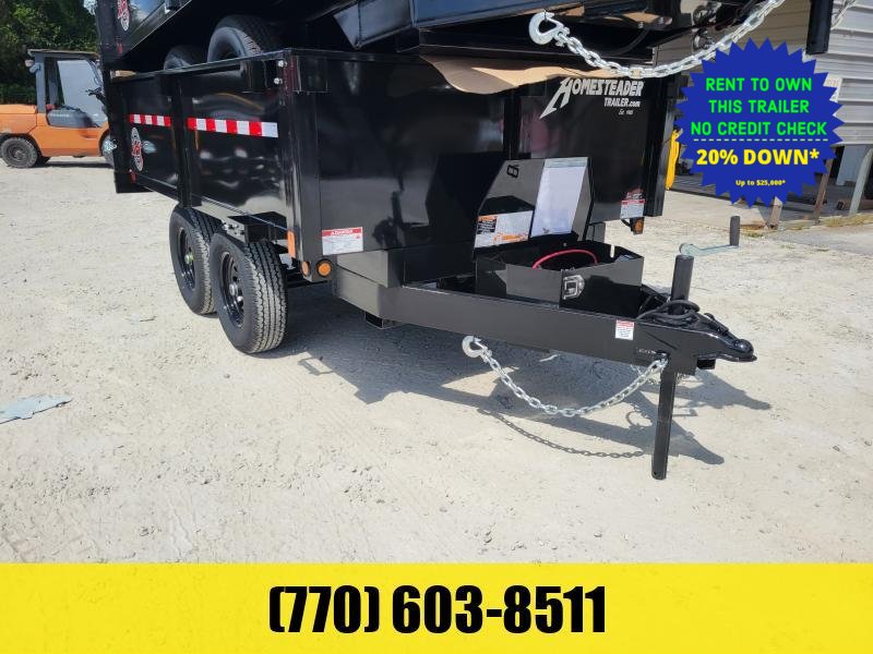 2026 Homesteader Trailers 6X10 Dump Trailer W/2-5200LB Axles & Tarp