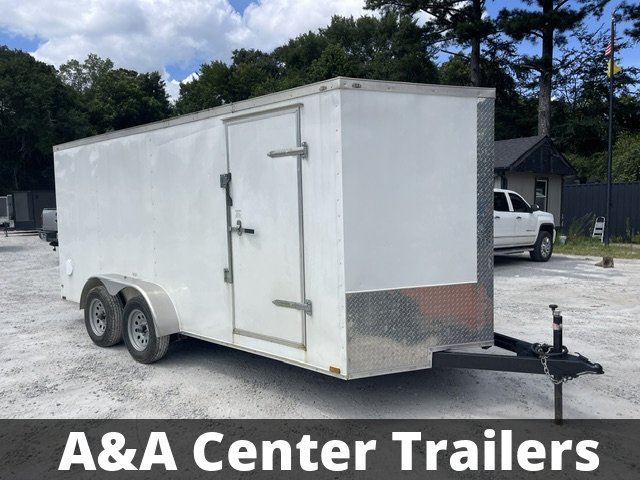2026 Quality Cargo USED- 7x16 Enclosed Trailer 6'3" Interior Height W/ Side Door & Ramp