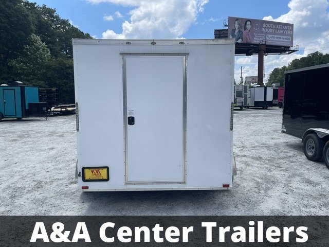 2026 Quality Cargo USED- 7x12 Enclosed Trailer 6'3" Interior Height W/ Electrical Pkg and Single Rea