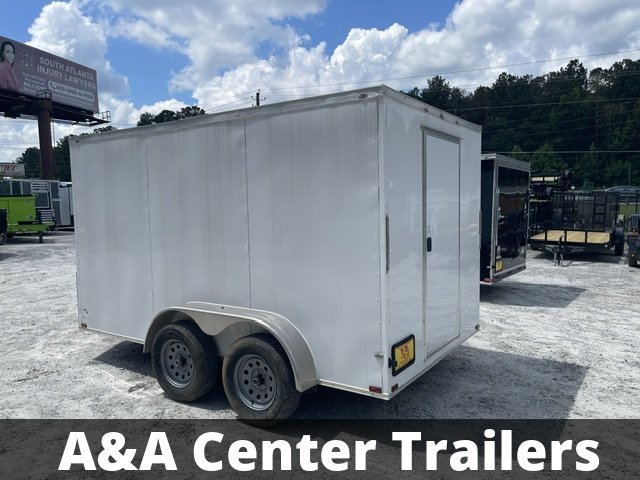 2026 Quality Cargo USED- 7x12 Enclosed Trailer 6'3" Interior Height W/ Electrical Pkg and Single Rea