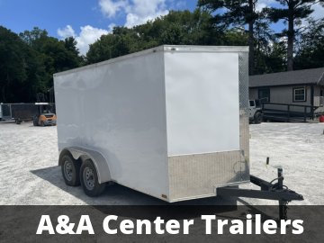 2026 Quality Cargo USED- 7x12 Enclosed Trailer 6'3" Interior Height W/ Electrical Pkg and Single Rear Door