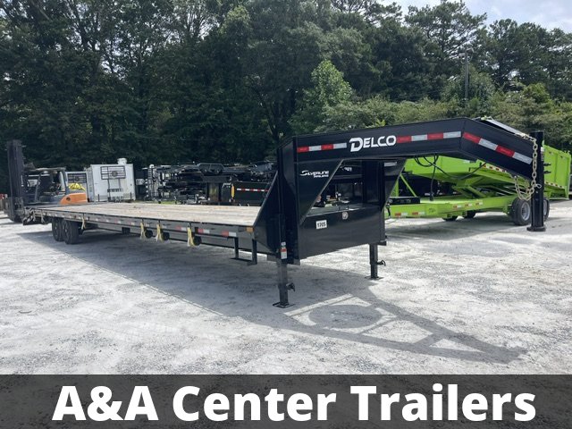 2026 Delco Trailers Used Gooseneck 40' Foot 2-7K Axles W/ Mega Ramps