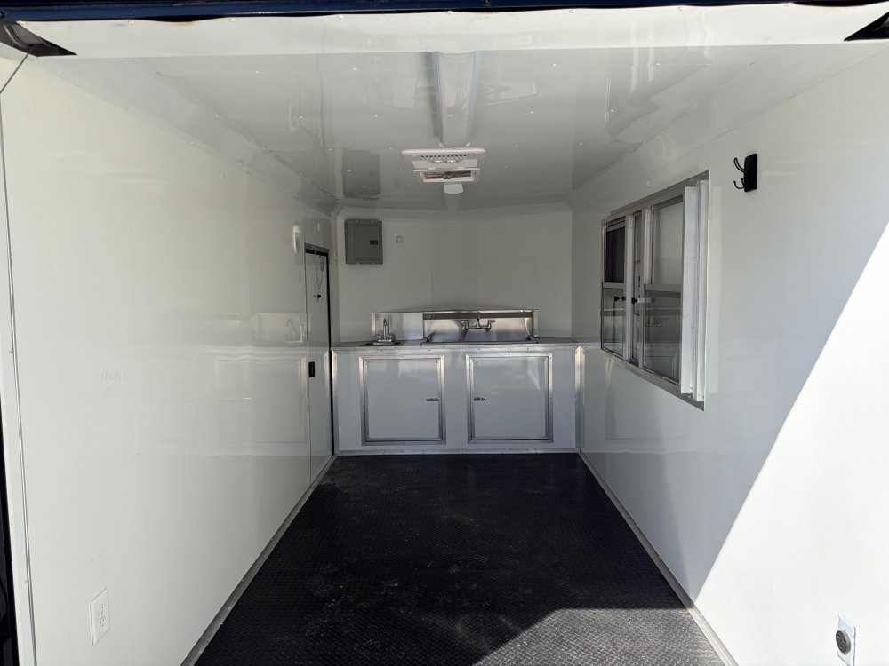 Used 7X14 Food Trailer Sink Pkg, 50 Amp Electrical Pkg, A/C, Finished Interior 2024 Quality Cargo Tr