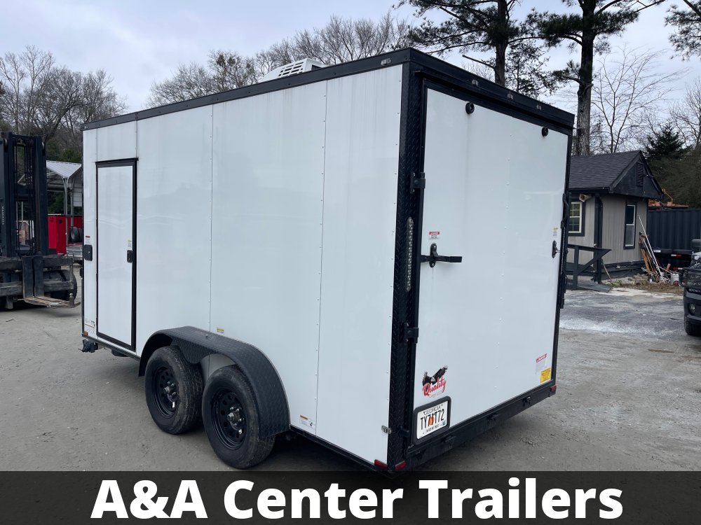 2024 Quality Cargo Trailers 7X14 Used Food Trailer Sink Pkg, 50 Amp Electrical Pkg, A/C, Finished In