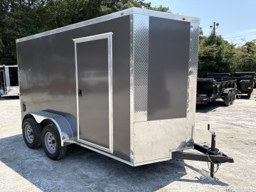6x12 Enclosed Trailer 6'6" Interior Height W/ Side Door & Ramp 2026 J&C