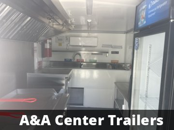 2025 FUDT USED 8X12 Food Trailer W/ Hood Vent, 4 Burner, Fire Suppression, Refrigerator, Sink PKG, Concession Window (Available Soon)