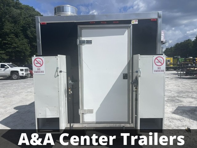 2025 FUDT USED 8X12 Food Trailer W/ Hood Vent, 4 Burner, Fire Suppression, Refrigerator, Sink PKG, C