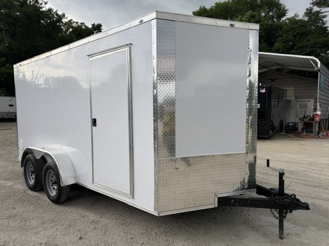 2026 J&C 7x14 Enclosed Trailer 6'6"FT Interior Height W/ Side Door & Barn Doors