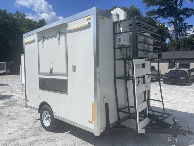 USED 8X10 Food Trailer W/ Minisplit A/C, Triple Sink, Concession Window 2025 FUDT