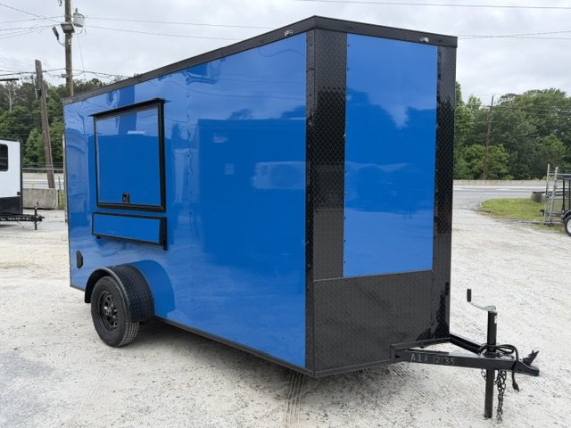 2026 J&C 6X12 Food Trailer 30 Amp Electrical Package Concession Window & Serving Table