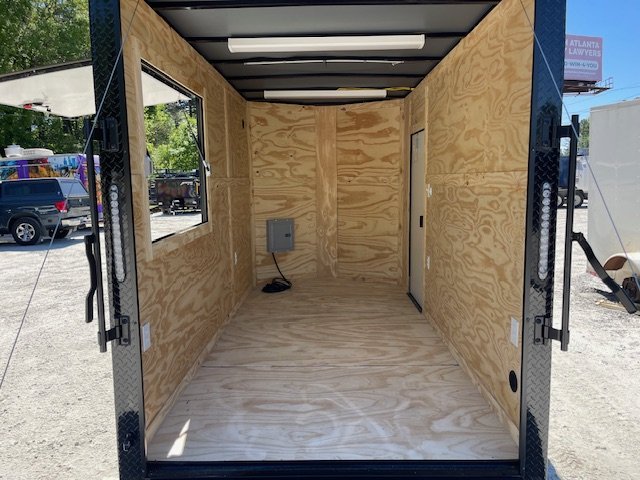 2026 J&C 6X12 Food Trailer 30 Amp Electrical Package Concession Window & Serving Table