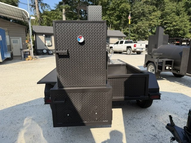 "A&A REAL DEAL - WET" 60" Reverse Flow Smoker, W/ Sinks, Grill, Rib Box, Insulated Firebox, Deep Fry
