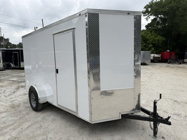 2026 J&C 6x12 Enclosed Trailer 6'6" Interior Height W/ Side Door & Ramp