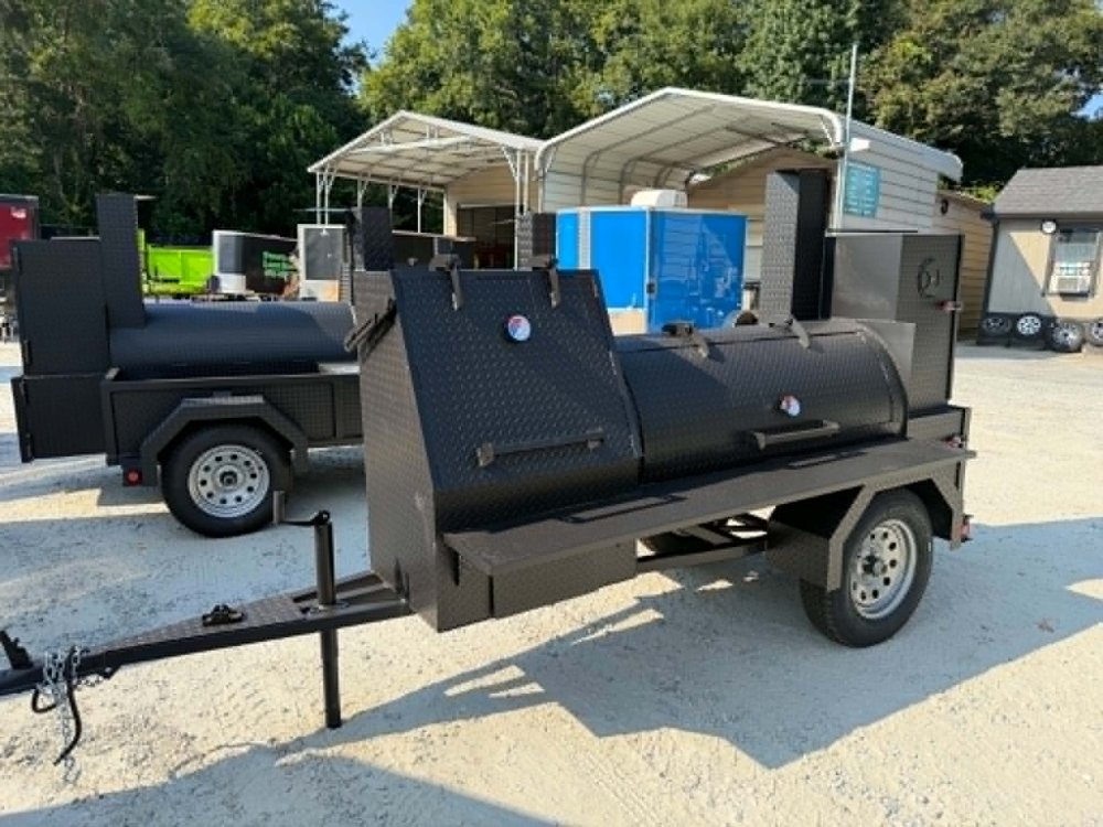 "A&A REAL DEAL" 60" Reverse Flow Smoker, Grill, Rib Box, Insulated Firebox, Fish Fryer