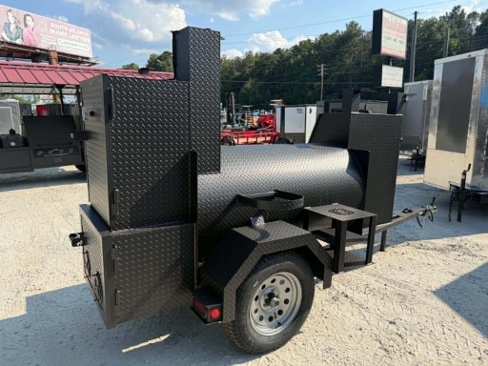 "A&A REAL DEAL" 60" Reverse Flow Smoker, Grill, Rib Box, Insulated Firebox, Fish Fryer
